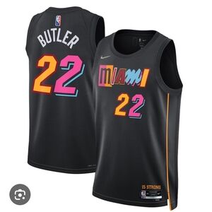 Miami Heat Jimmy Butler #22 City Edition Jersey Men’s Size 40 Swingman Nike